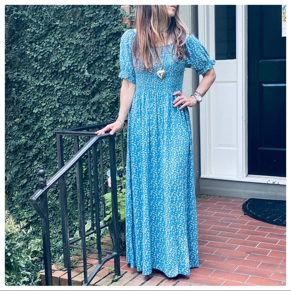 #27 MADE IN ITALY BEAUTIFUL FLORAL MAXI DRESS - Picture 5 of 6